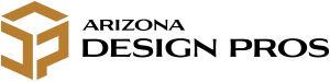 Logo for Arizona Design Pros custom media wall, kitchen, and bath design build services in Phoenix/Scottsdale